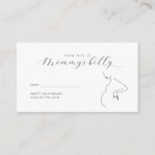 ミニマリストどのように大きいママの腹チケット エンクロージャーカード (正面)