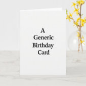 ミニマリストなテキストの誕生日カード カード (黄色い花)