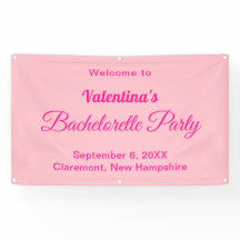 ミニマリストなピンクのバチェラー・パーティー