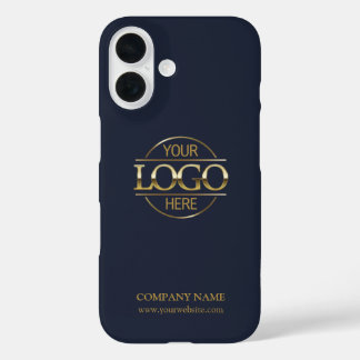 ミニマリストなブループロモーション会社のビジネス ロゴ iPhone 16ケース