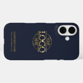 ミニマリストなブループロモーション会社のビジネス ロゴ Case-Mate iPhoneケース (裏面 (横))