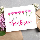 ミニマリストなモダンな花の感謝のポストカード ポストカード