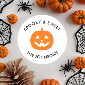ミニマリストな不気味な雰囲気 - パーソナライズされたハロウィン ラウンドシール