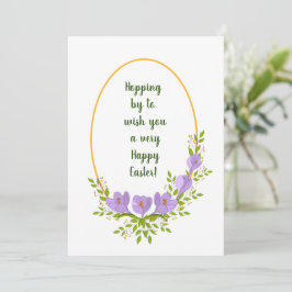 ミニマリストな休日の花輪 クロッカスの花 イースター