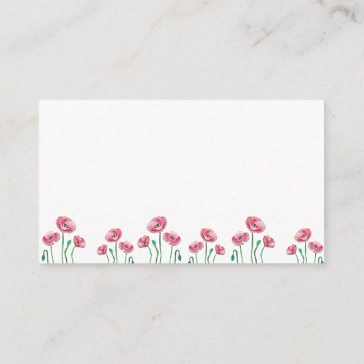 ミニマリストな春のディスプレーシャワー エンクロージャーカード (裏面)