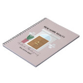 ミニマリストな歓迎のフロントドア 不動産エージェント ノートブック (左側)