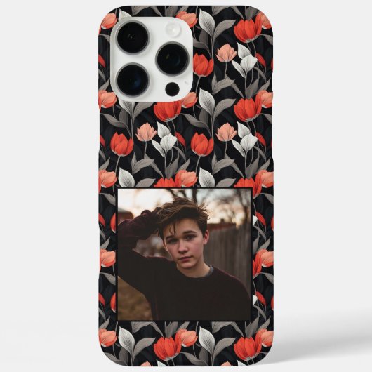 ミニマリストな母へのギフトチューリップカスタム  Case-Mate iPhoneケース (裏面)
