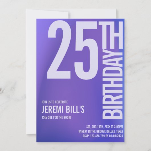 ミニマリストな現代風おしゃれな明るい色 招待状 (正面)