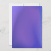 ミニマリストな現代風おしゃれな明るい色 招待状 (裏面)