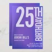 ミニマリストな現代風おしゃれな明るい色 招待状 (正面/裏面)