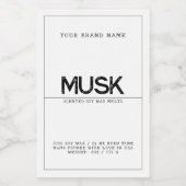 ミニマリストな白のモダンでエレガントなソイ ワックス メルト フードラベル (シングルラベル)