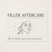 ミニマリストな美意識 フィラー施術後のケアカード (正面)