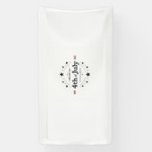 ミニマリストな4th of July バナー - エレガント レトロ  横断幕 (縦)