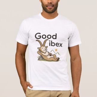 ミニマリストなIbexのイラストがかわいいグッドバイベックスTシャツ Tシャツ