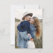 ミニマリストなSave the Date 手書き写真 セーブザデート (裏面)