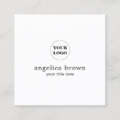 ミニマリストによってカスタマイズ名刺 スクエア名刺 (正面)