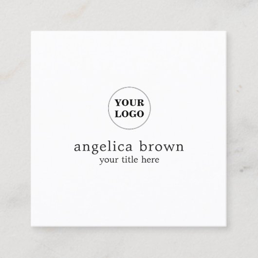 ミニマリストによってカスタマイズ名刺 スクエア名刺 (正面)