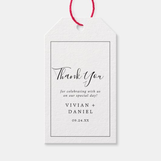 ミニマリストに感謝 ギフトタグ (正面)