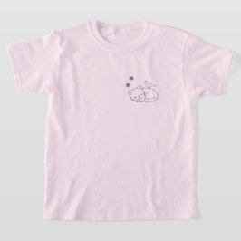 ミニマリストねこちゃんのキッズ Tシャツ