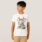 ミニマリストねこデザインTシャツ Tシャツ (正面フル)