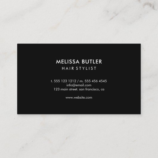 ミニマリストのお客様ロイヤリティ ロイヤリティカード (裏面)