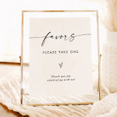 ミニマリストのお礼サイン, モダンなウェディングお礼サイン ポスター