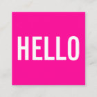 ミニマリストのこんにちは名刺