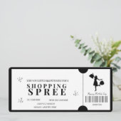 **ミニマリストのためのショッピングスプリー券** 招待状 (スタンド正面)