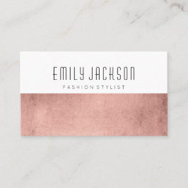 ミニマリストのばら色の金ゴールド 名刺