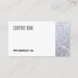 ミニマリストのアイスグラス写真QR名刺 名刺