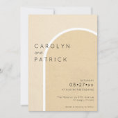 ミニマリストのアーチ | ウェディング 招待状 (正面)