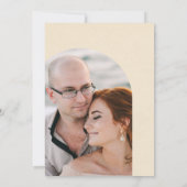 ミニマリストのアーチ | ウェディング 招待状 (裏面)