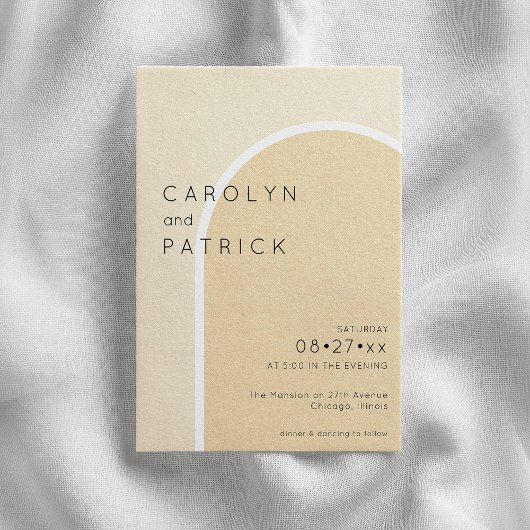 ミニマリストのアーチ | 結婚s 招待状