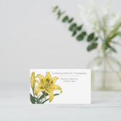 ミニマリストのイエローリリー 名刺 (スタンド正面)
