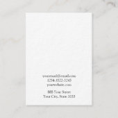 ミニマリストのイヤリングディスプレイ 名刺 (裏面)