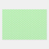 ミニマリストのイースターブルー、緑と黄色の3セット ラッピングペーパーシート (正面2)