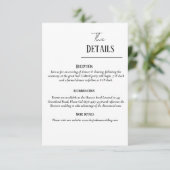 ミニマリストのウェディング招待スイートスイート結婚、の詳細 エンクロージャーカード (スタンド正面)