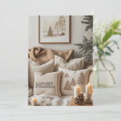 ミニマリストのエレガンスと居心地の良いクリスマス シーズンカード (スタンド正面)