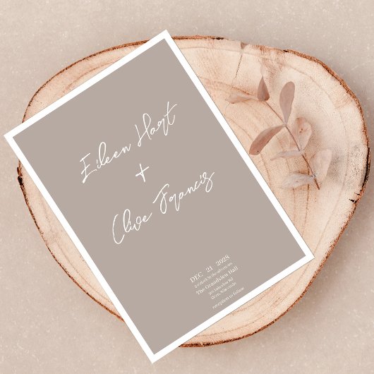 ミニマリストのエレガンスモダンスタイリッシュ: s 招待状