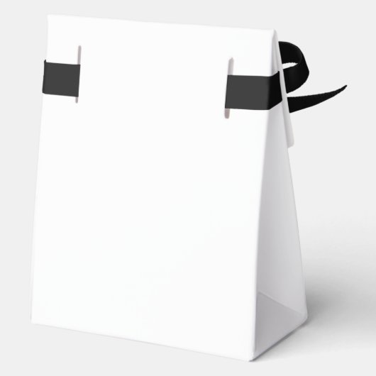 ミニマリストのエレガンス結婚書道の弓 フェイバーボックス (裏面)