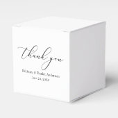 ミニマリストのエレガンス結婚書道 フェイバーボックス (正面サイド)