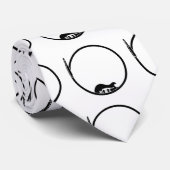 ミニマリストのエレキギター ネクタイ (ロール)