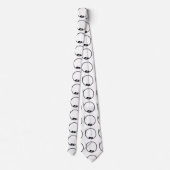 ミニマリストのエレキギター ネクタイ (裏面)