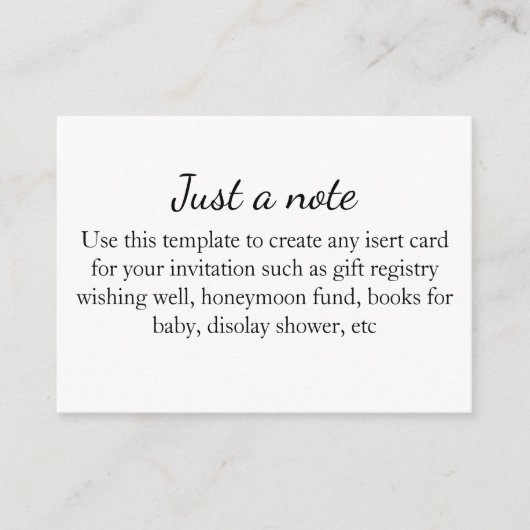 ミニマリストのエンクロージャカーモダンド結婚の エンクロージャーカード (正面)