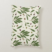 ミニマリストのオリーブとブランチ – シームレスなパターン。 アクセントクッション (裏面(縦))