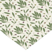 ミニマリストのオリーブとブランチ – シームレスなパターン。 ショートテーブルランナー (コーナー)