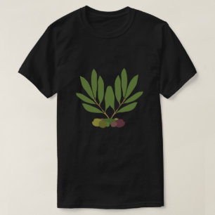 ミニマリストのオリーブと枝。 Tシャツ