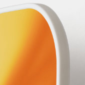 ミニマリストのオレンジと白のモノグラモダンム ピックルボールラケット (左詳細)