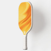 ミニマリストのオレンジと白のモノグラモダンム ピックルボールラケット (左)