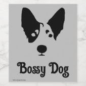 ミニマリストのオーストラリアの牛の犬の製品ラベル ワインラベル (シングルラベル)